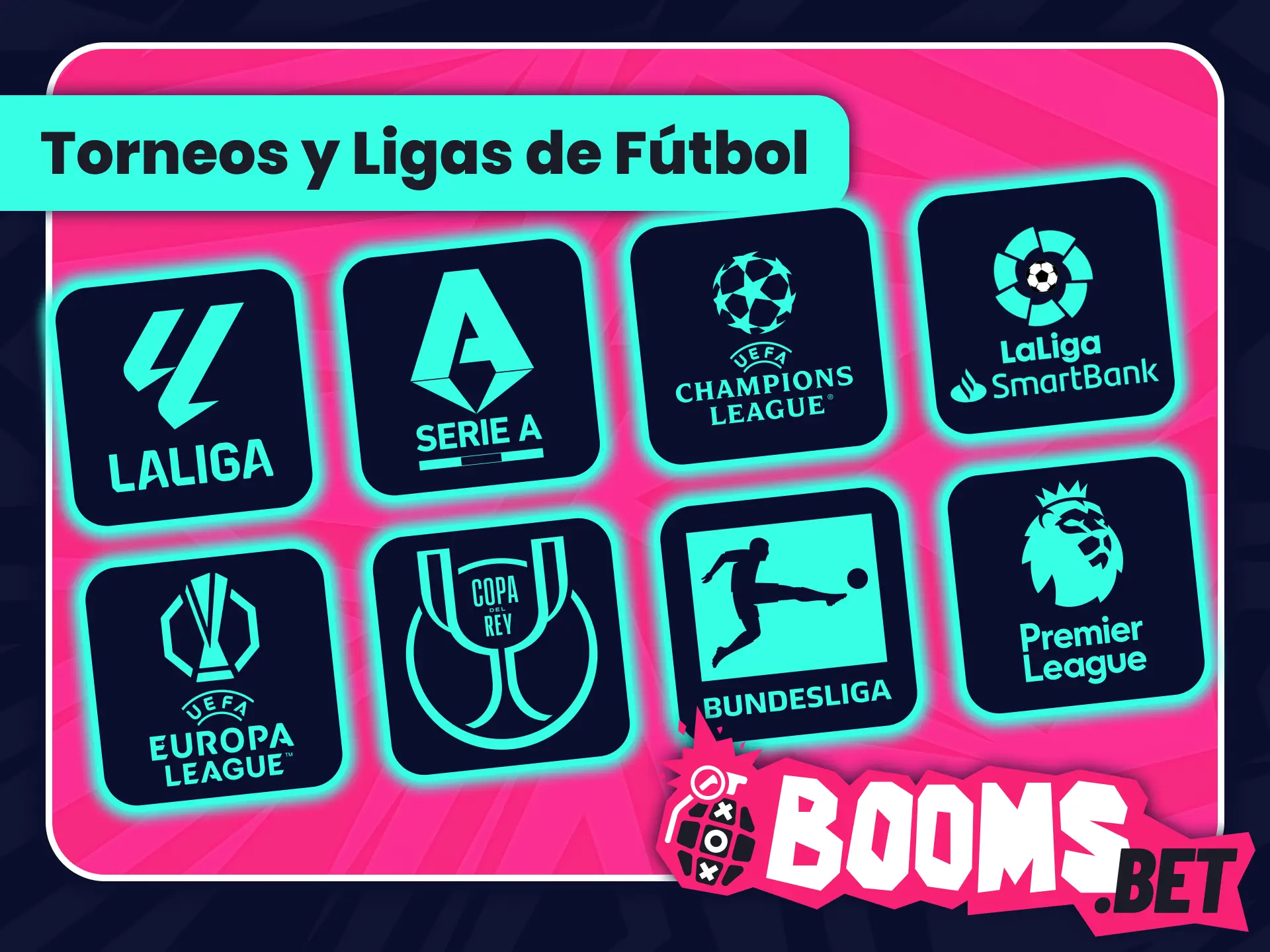 Apuesta en las ligas de fútbol españolas con BoomsBet oficial.