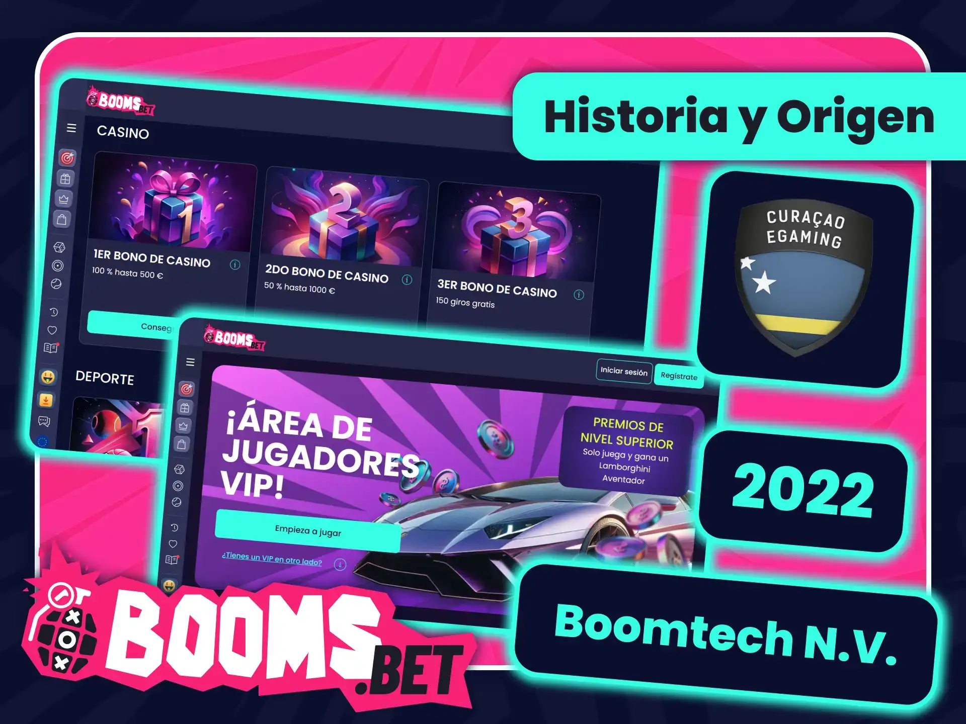 Conoce la trayectoria de la casa de apuestas BoomsBet oficial.