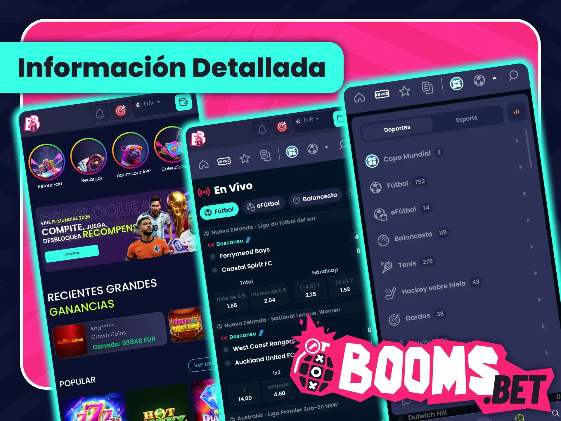 Explora la plataforma segura de juegos en BoomsBet oficial España.